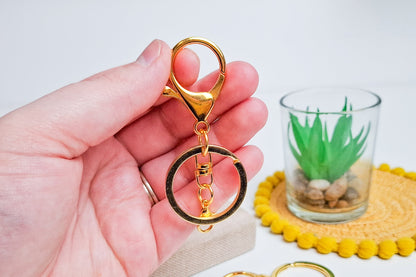 Gold Lobster Swivel Keychain Attachment