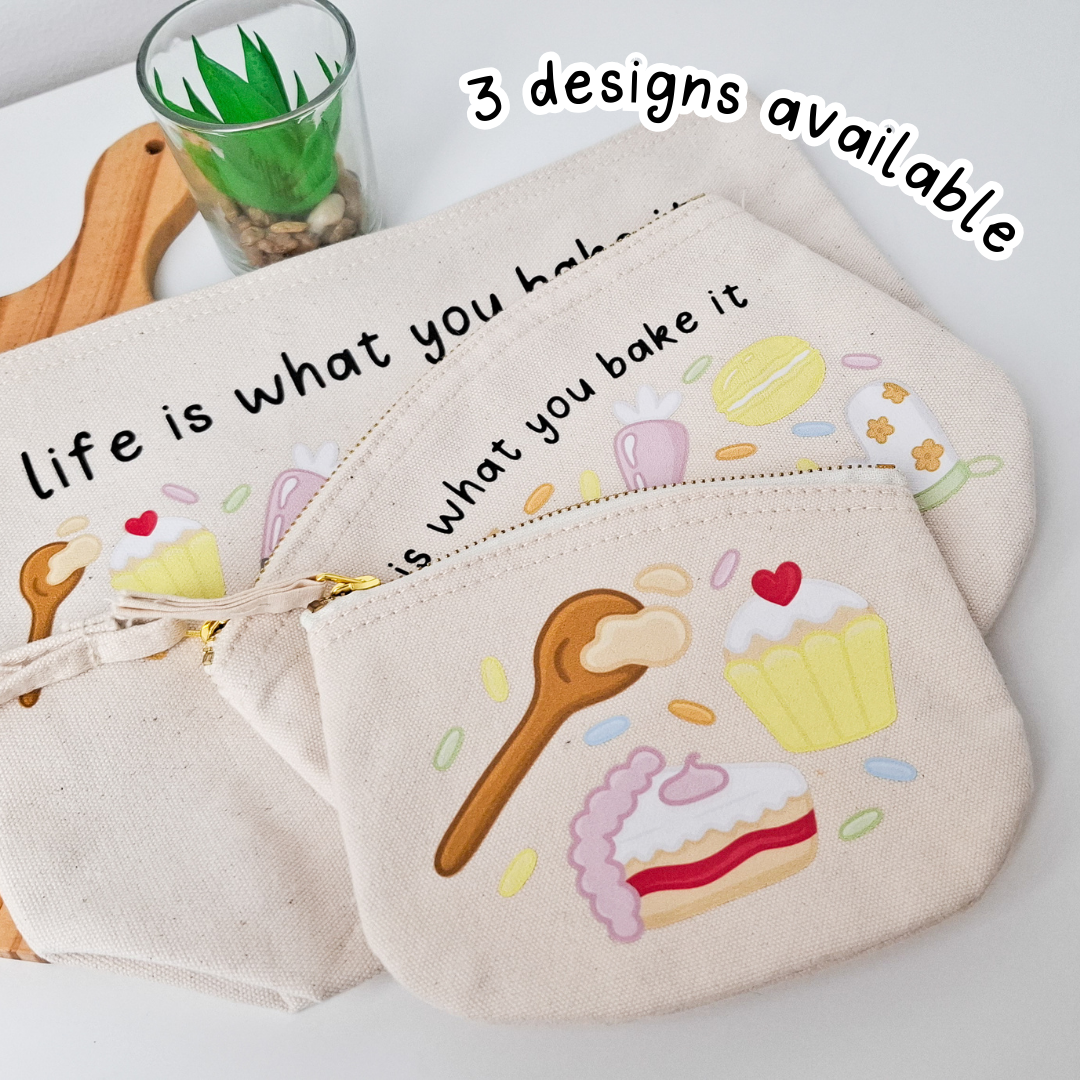 Baking Quote Zip Pouch