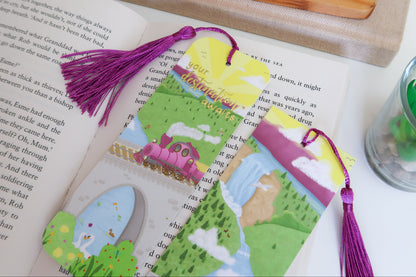 Gold Foil Tassel Bookmark - Your Destination Awaits