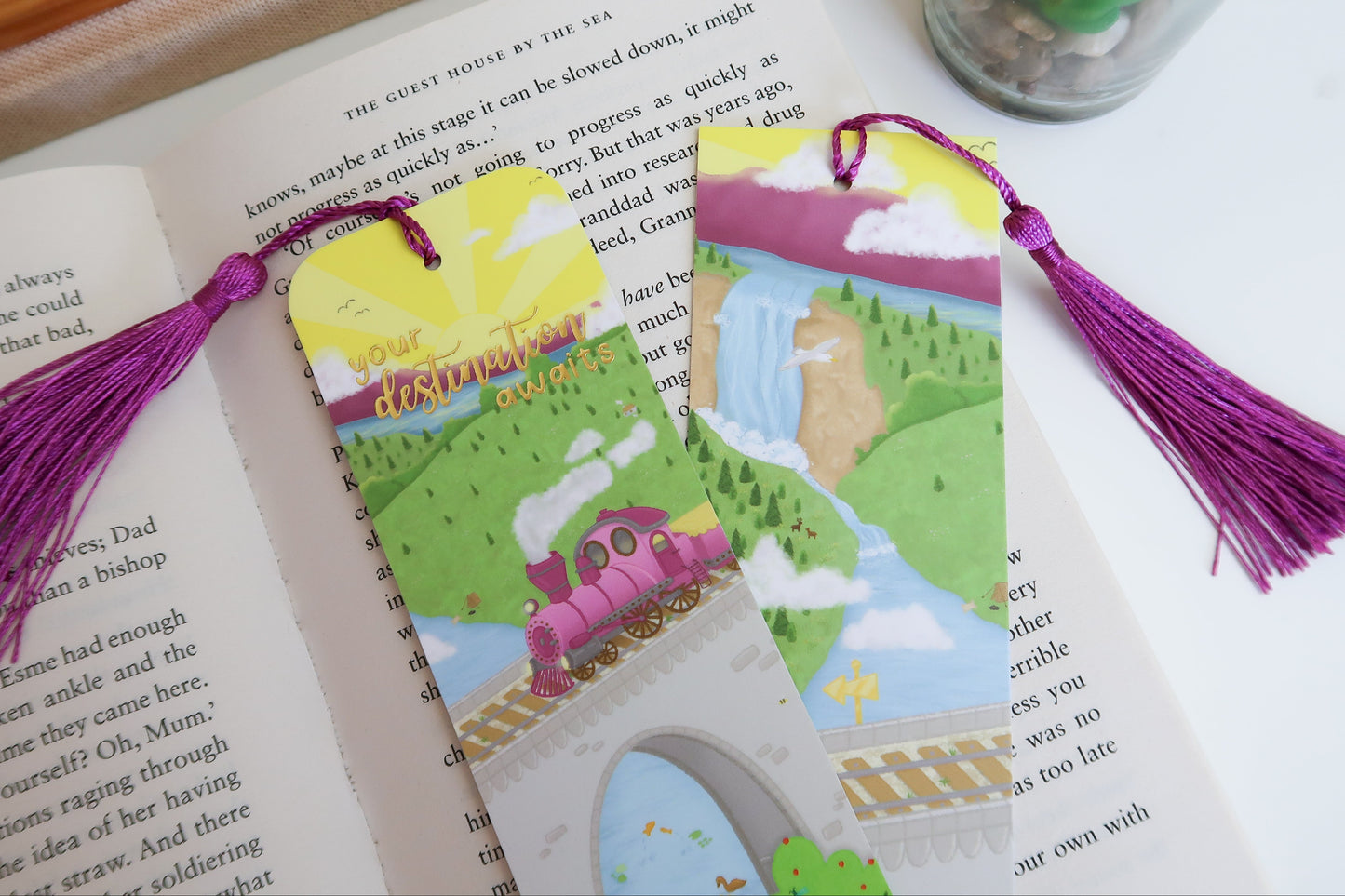 Gold Foil Tassel Bookmark - Your Destination Awaits