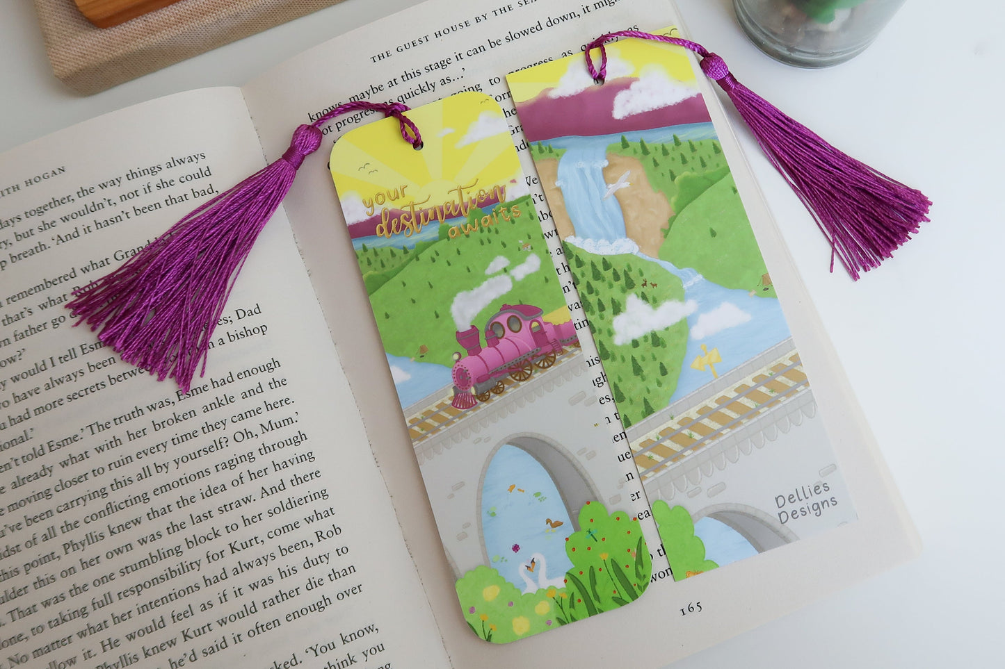 Gold Foil Tassel Bookmark - Your Destination Awaits