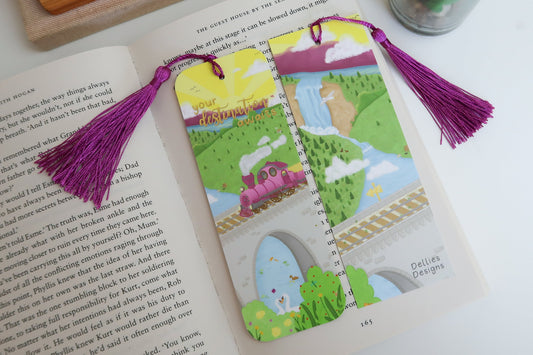 Gold Foil Tassel Bookmark - Your Destination Awaits