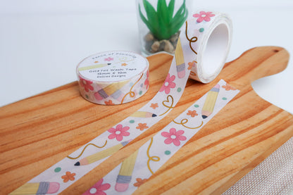 Gold Foil Pencil Washi Tape