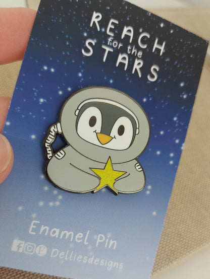 Pecka Reach for the Stars Enamel Pin