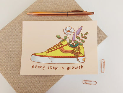 Every Step is Growth Postcard