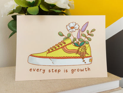 Every Step is Growth Postcard