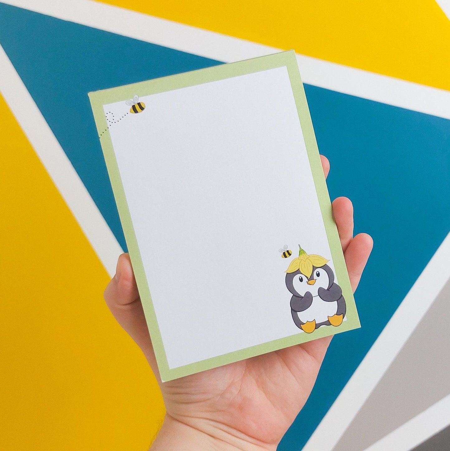 A6 Daffodil Pecka Penguin Notepad