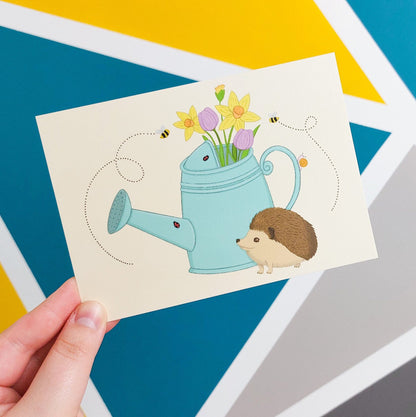 Watering Can Postcard