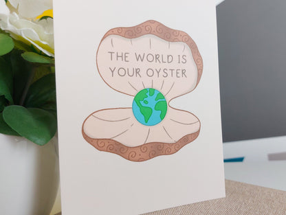 The World Is Your Oyster Postcard