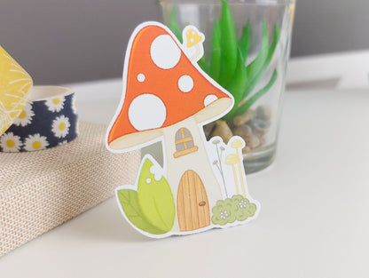 Toadstool House Sticker