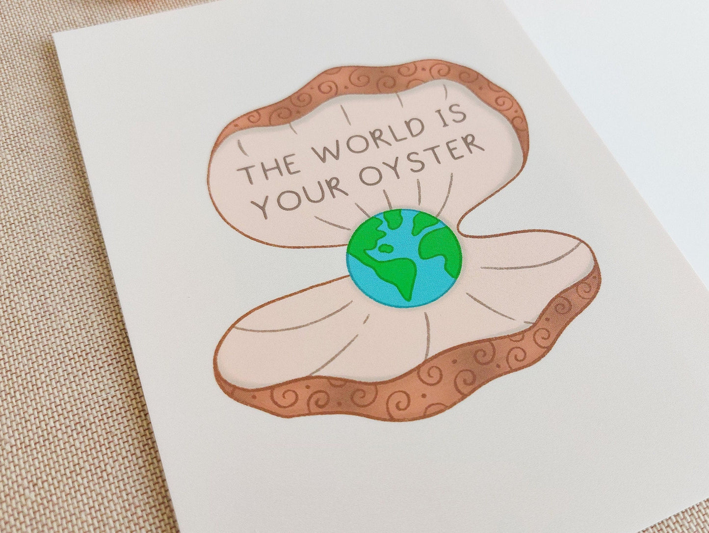 The World Is Your Oyster Postcard