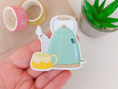 Kettle and Mug Vinyl Sticker