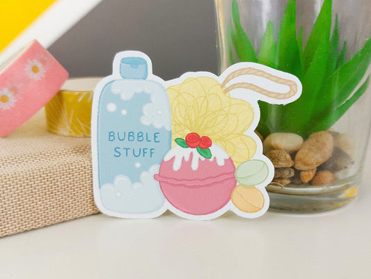 Bath time Essentials Vinyl Sticker