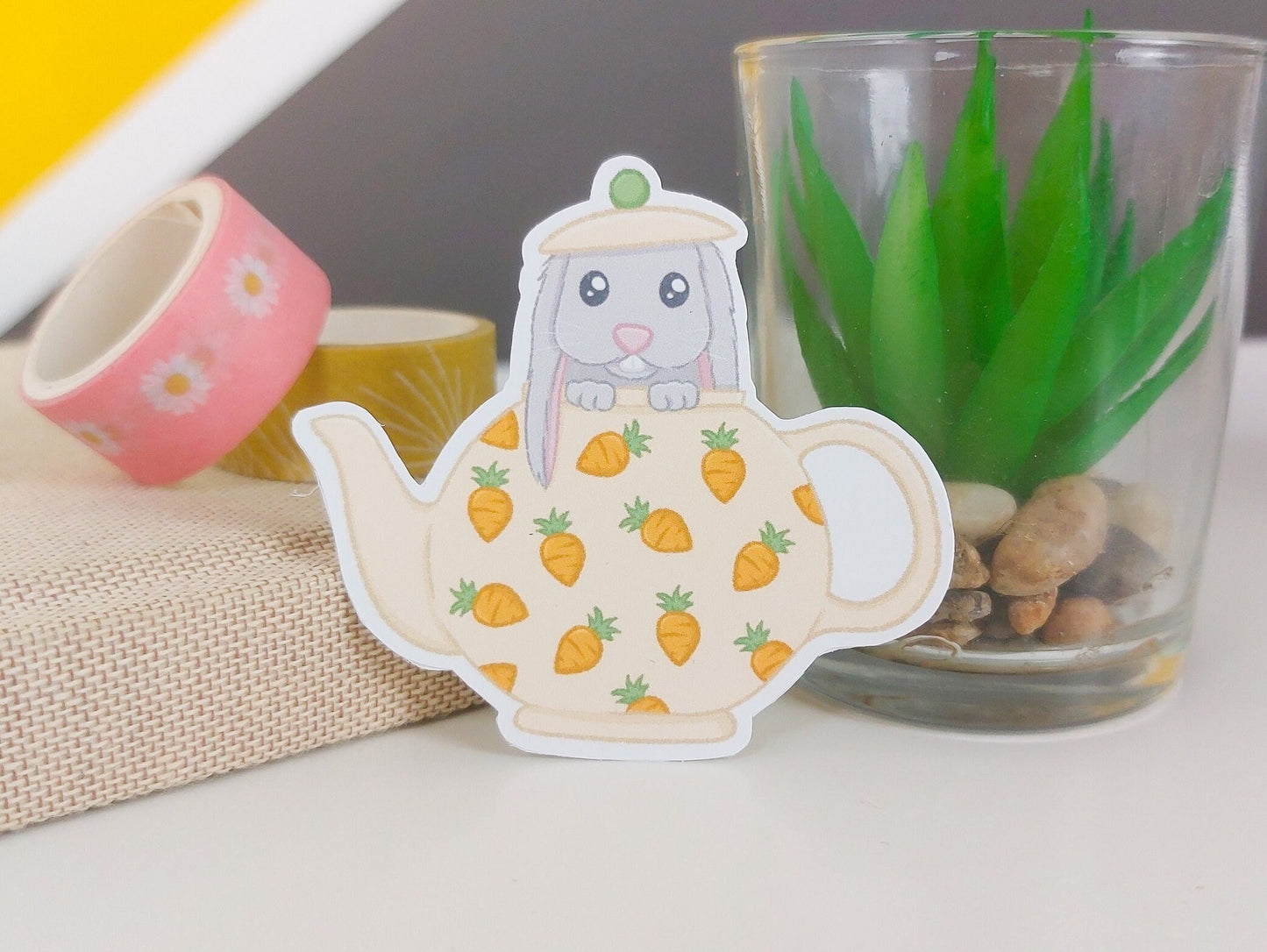 Teapot Bunny Sticker