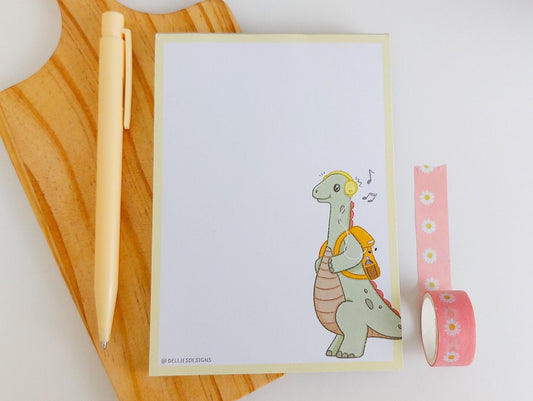 A6 Dinosaur Peel Off Notepad