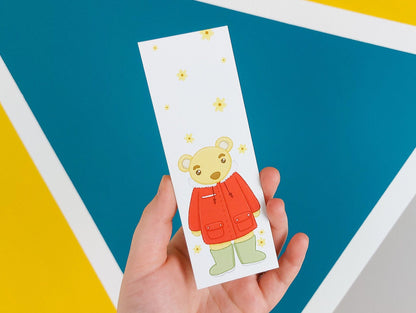 Rainy Day Teddy Bear Bookmark