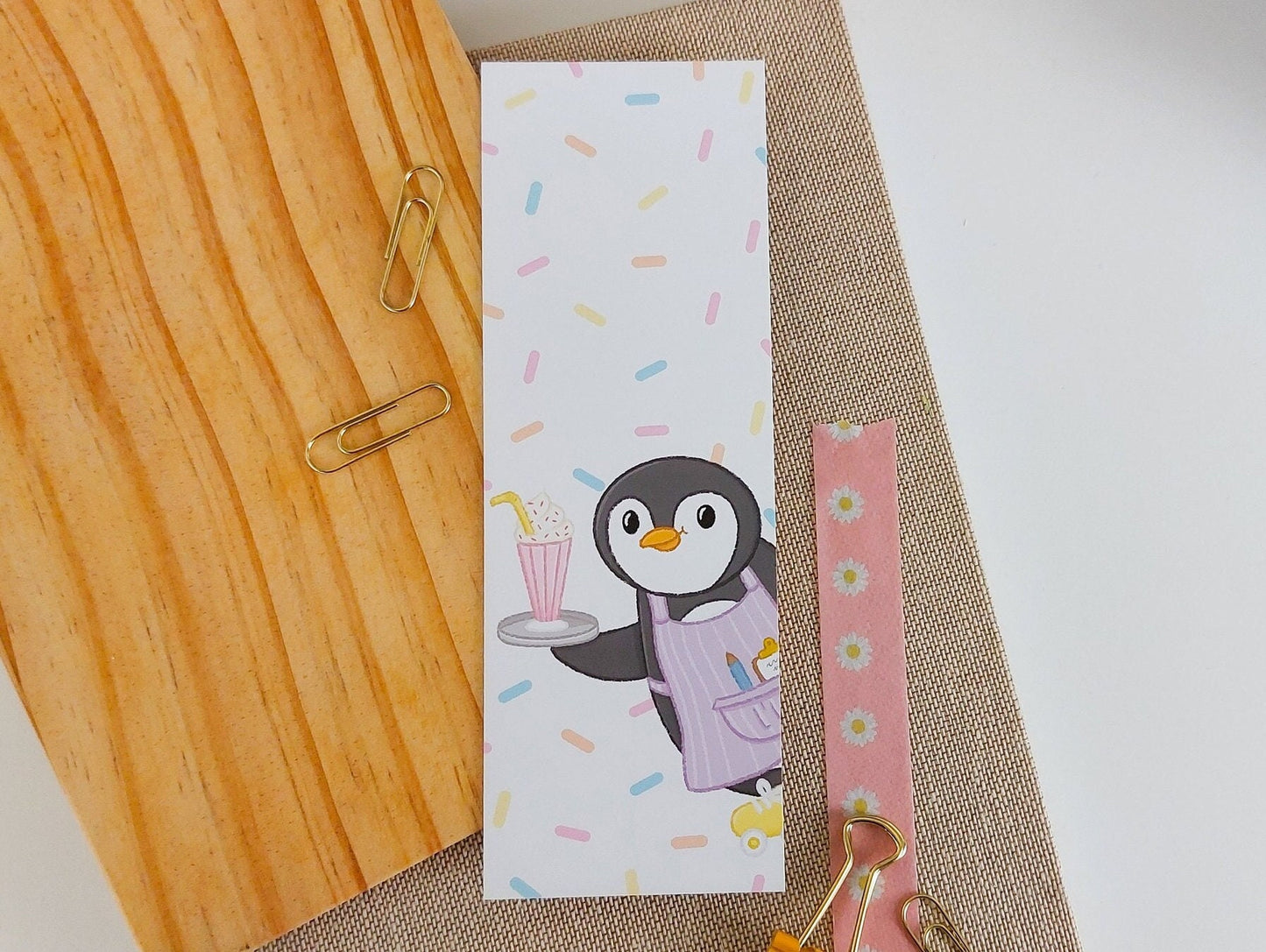 Milkshake Pecka Penguin Bookmark