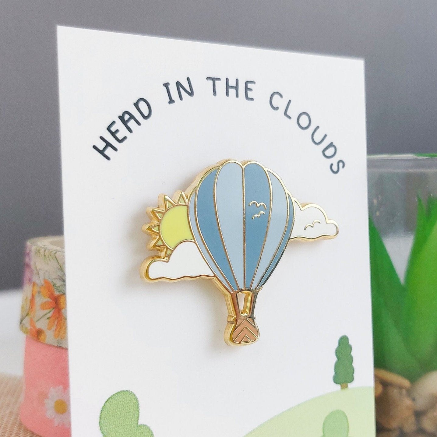 Head in the Clouds Enamel Pin