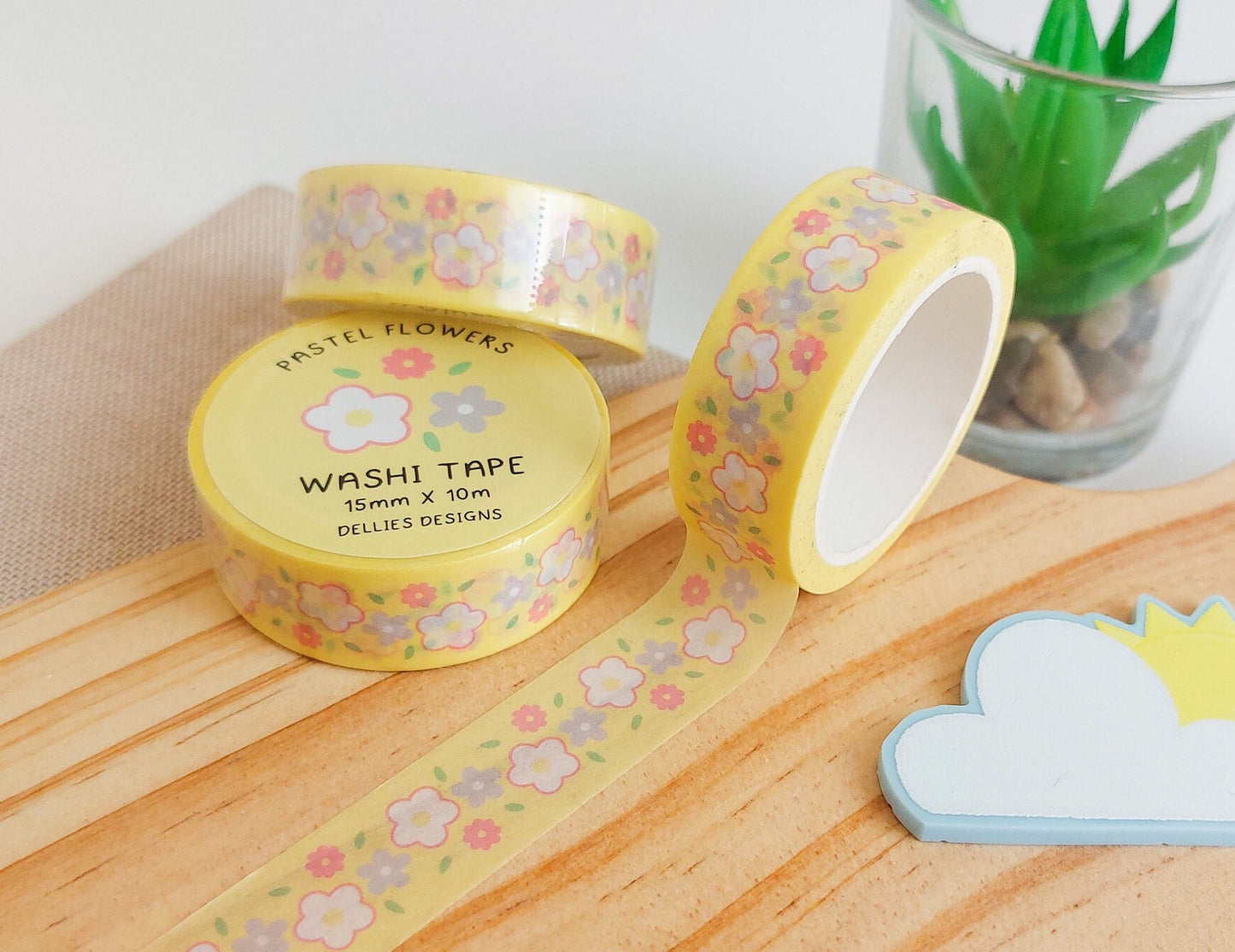 Pastel Flowers Washi Tape