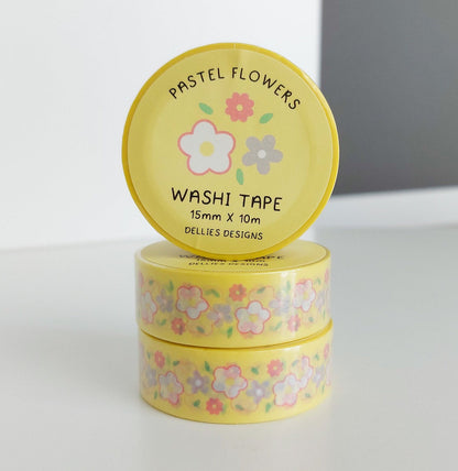 Pastel Flowers Washi Tape