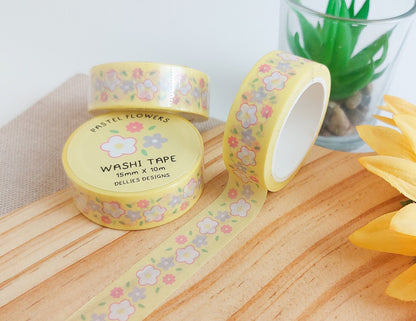 Pastel Flowers Washi Tape