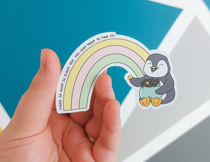 Positive Rainbow Pecka Sticker