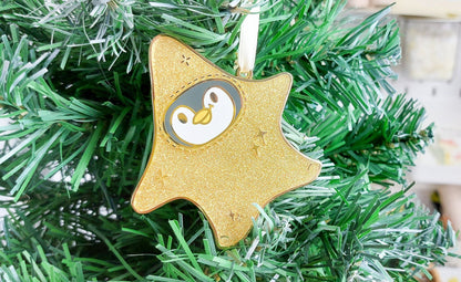 Star Pecka Penguin Enamel Decoration