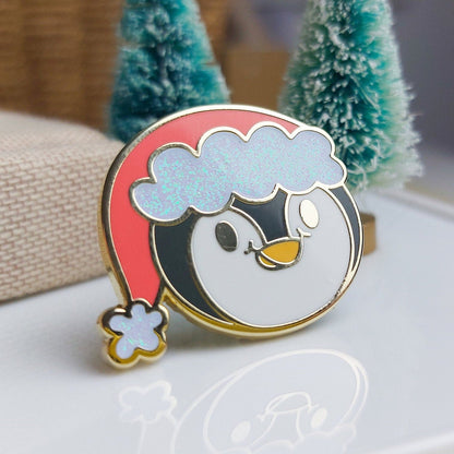 Christmas Pecka Penguin Enamel Pin