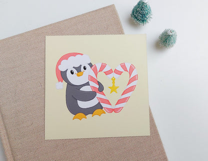 Candy Cane Lane Story Postcard