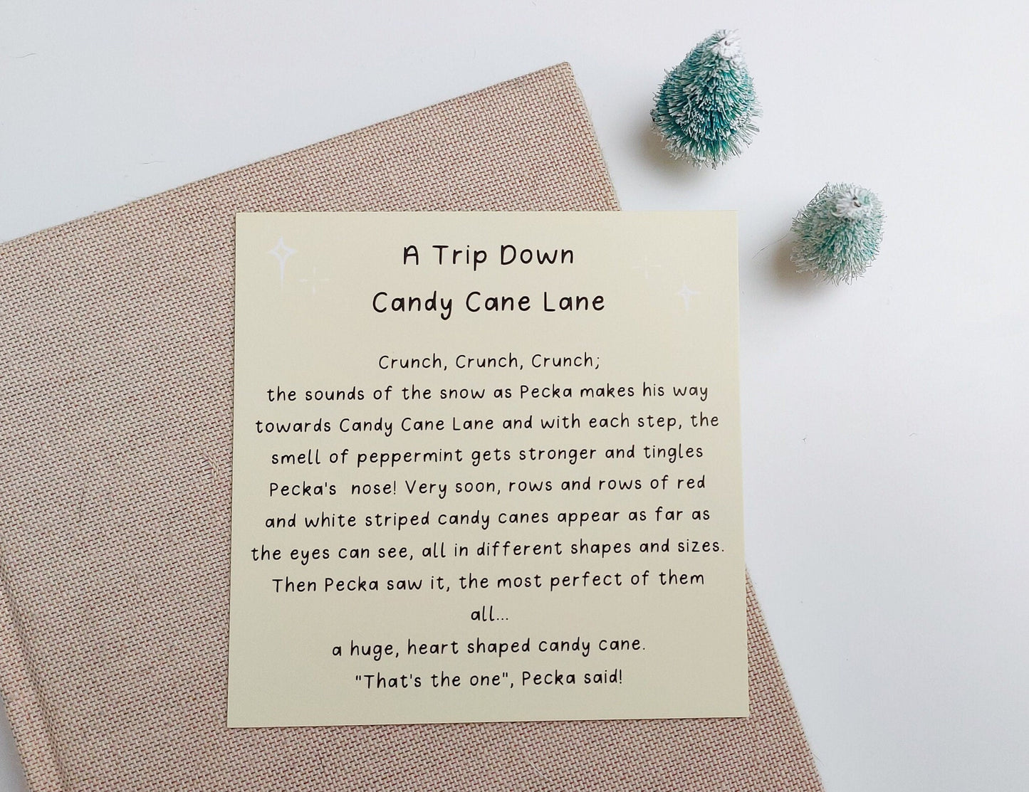 Candy Cane Lane Story Postcard