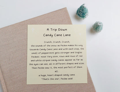 Candy Cane Lane Story Postcard