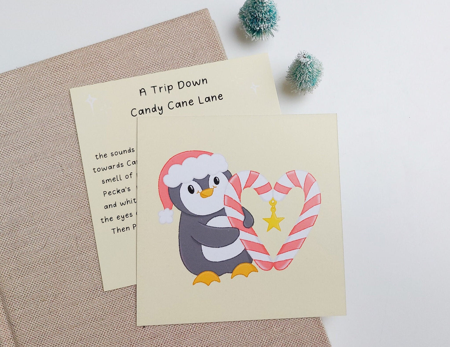 Candy Cane Lane Story Postcard