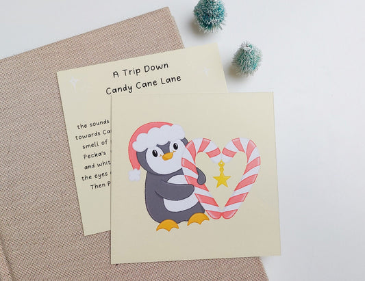 Candy Cane Lane Story Postcard