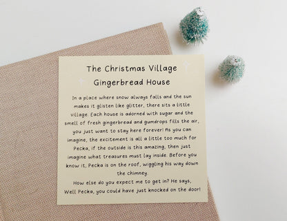 Gingerbread House Story Postcard