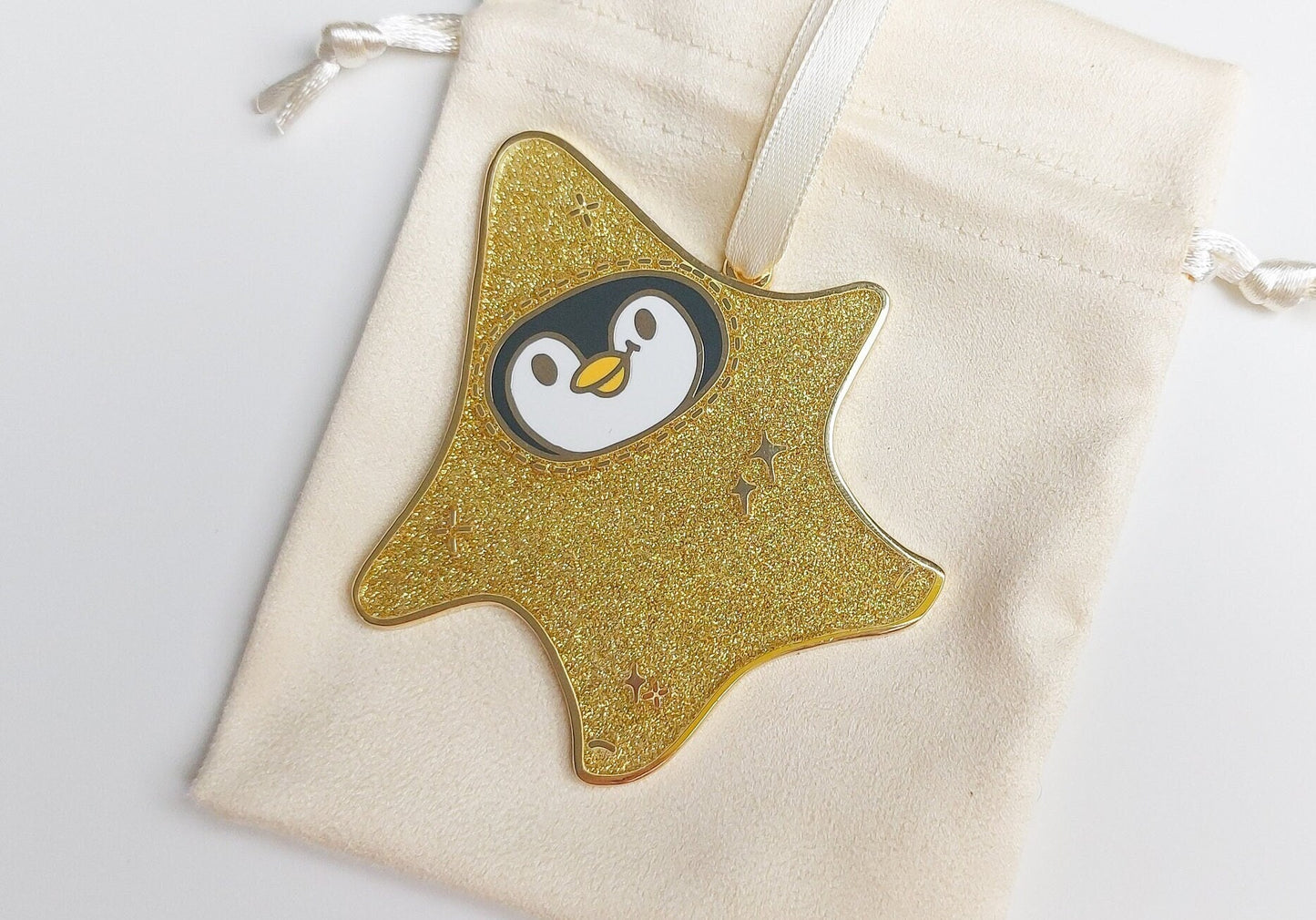 Star Pecka Penguin Enamel Decoration