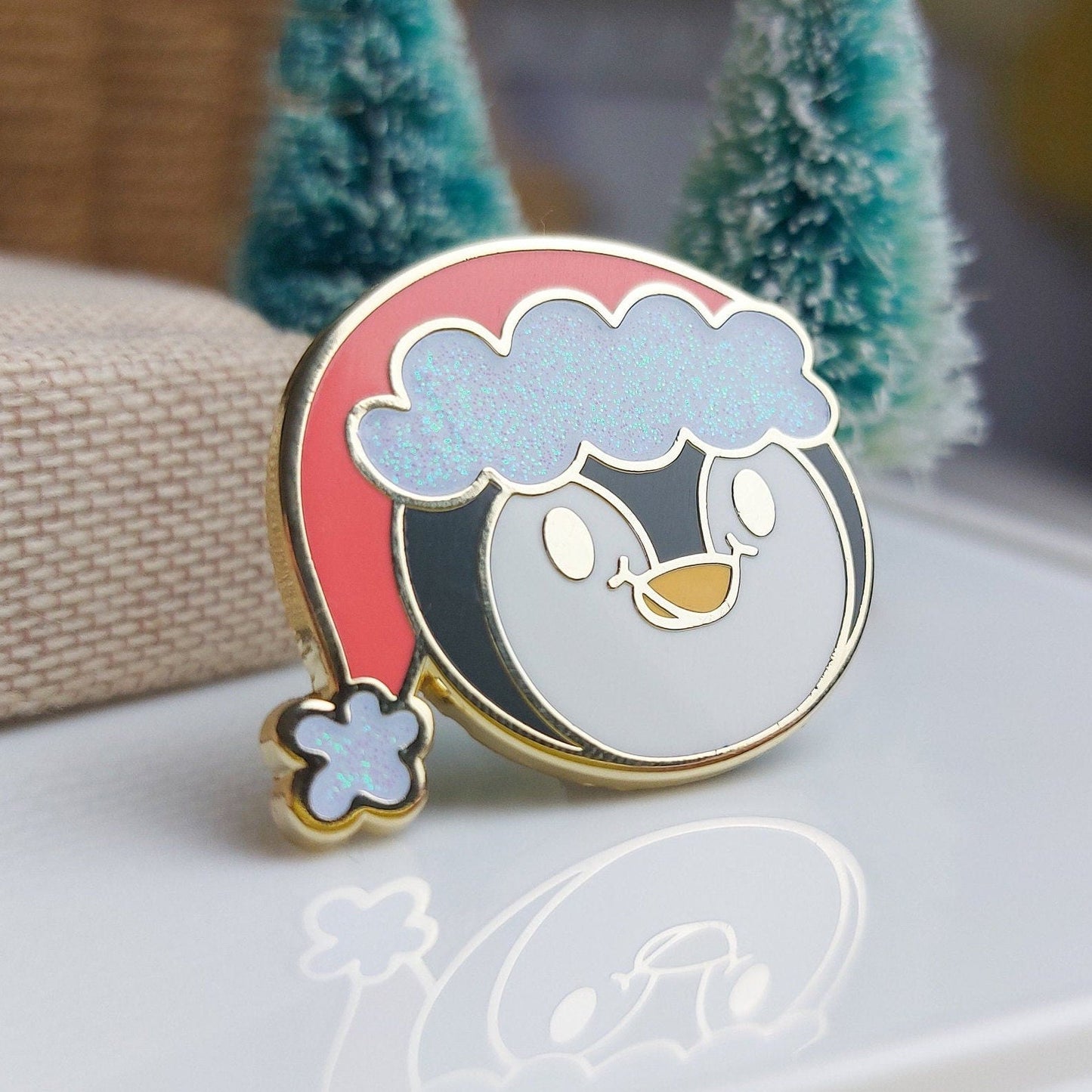 Christmas Pecka Penguin Enamel Pin