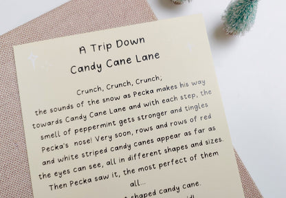 Candy Cane Lane Story Postcard