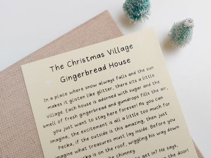 Gingerbread House Story Postcard