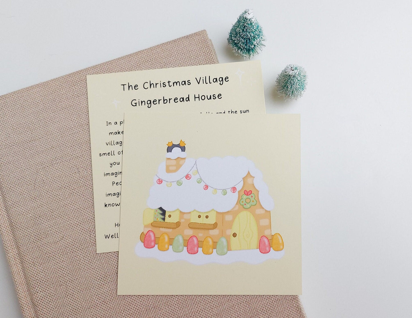Gingerbread House Story Postcard