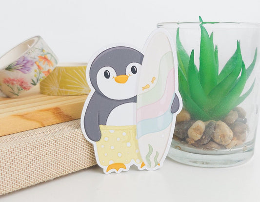 Surf Pecka Penguin Sticker