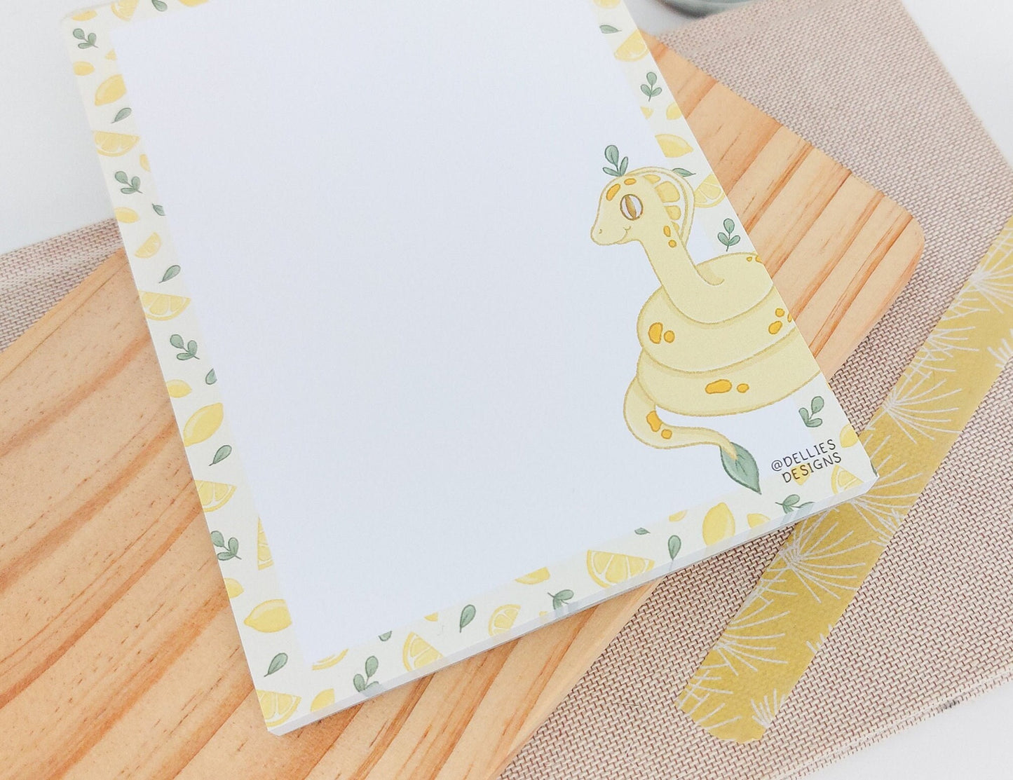 A6 Lemon Snake Notepad