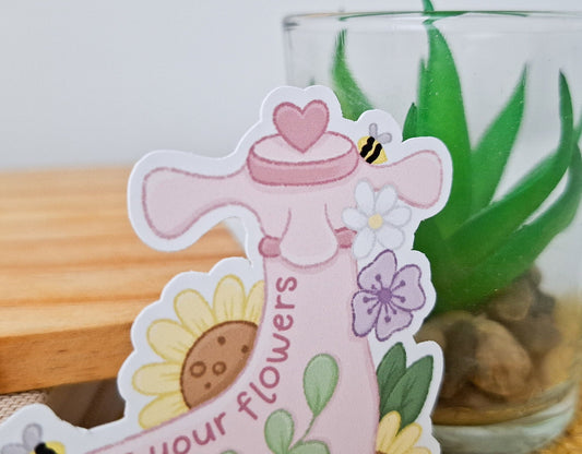 Water Your Flowers Sticker