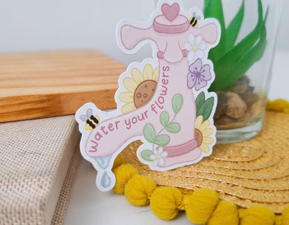 Water Your Flowers Sticker