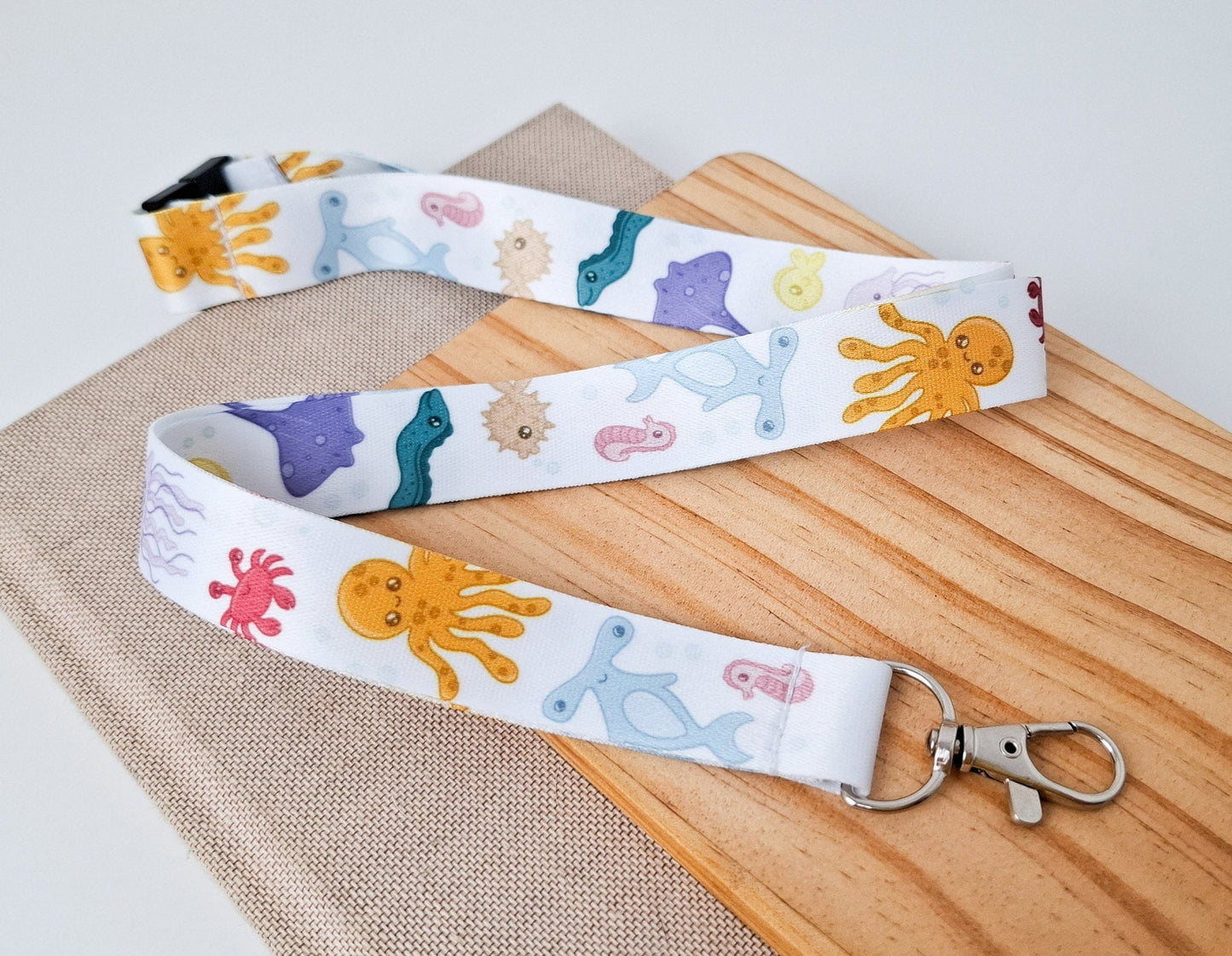 Sea Creature Lanyard With Safety Clasp