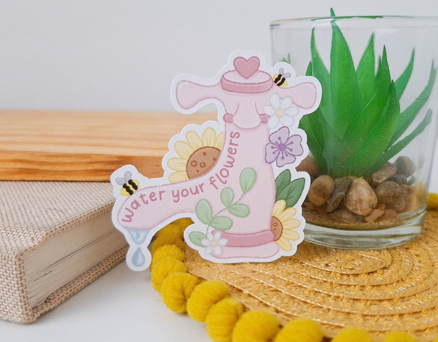 Water Your Flowers Sticker