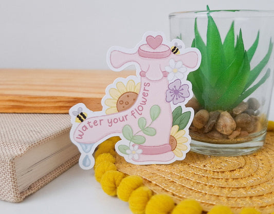 Water Your Flowers Sticker