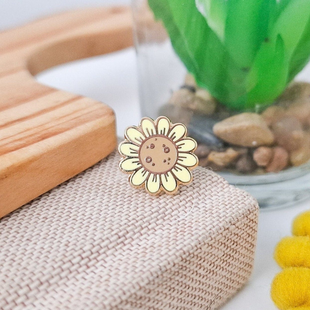 Mini Sunflower Enamel Pin