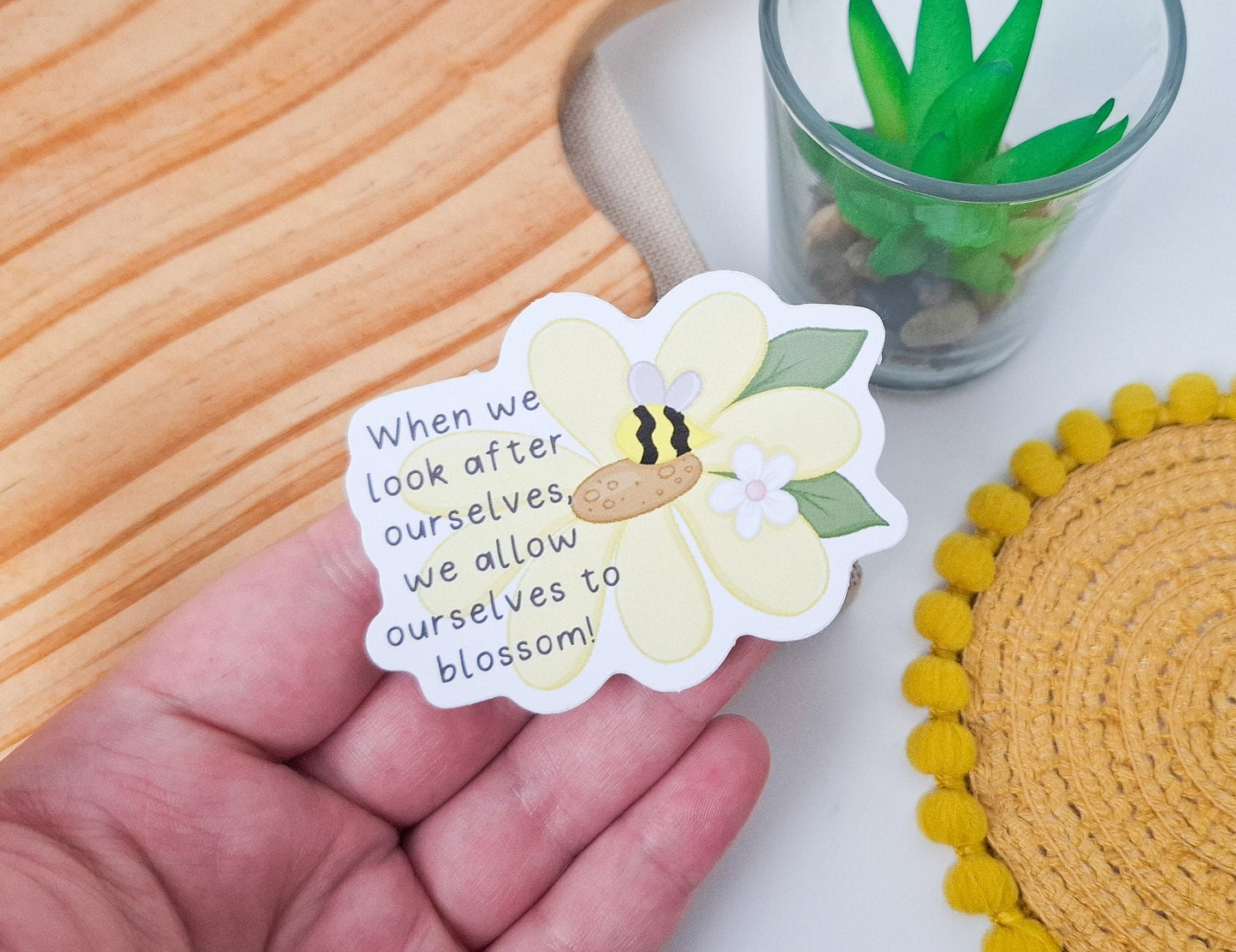 Self Care Quote Vinyl Sticker