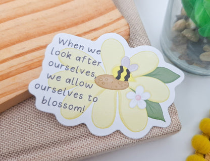 Self Care Quote Vinyl Sticker