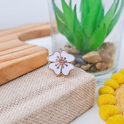 Mini Chrry Blossom/Hibiscus Enamel Pin